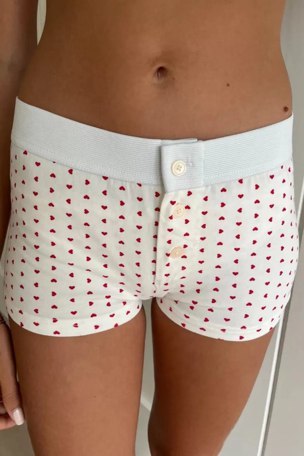 Brandy Melville Boy Short Heart Underwear