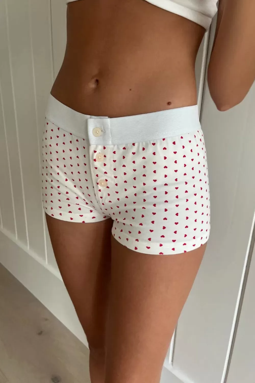 Brandy Melville Boy Short Heart Underwear