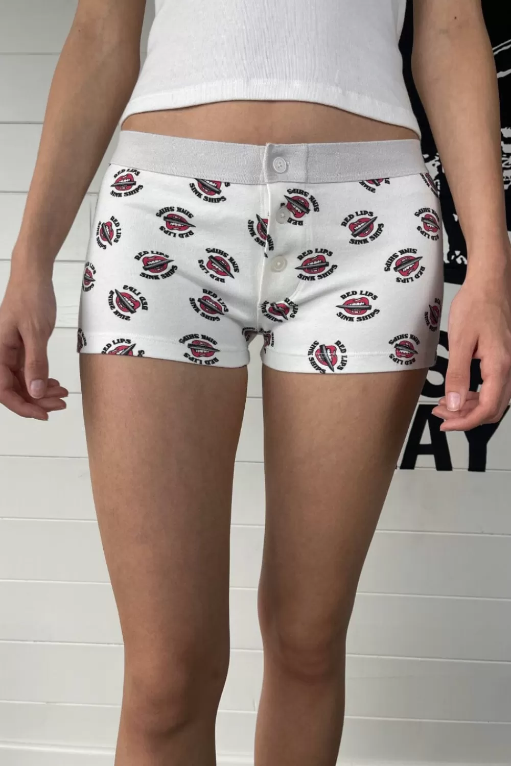 Brandy Melville Boyshort Redlips Underwear