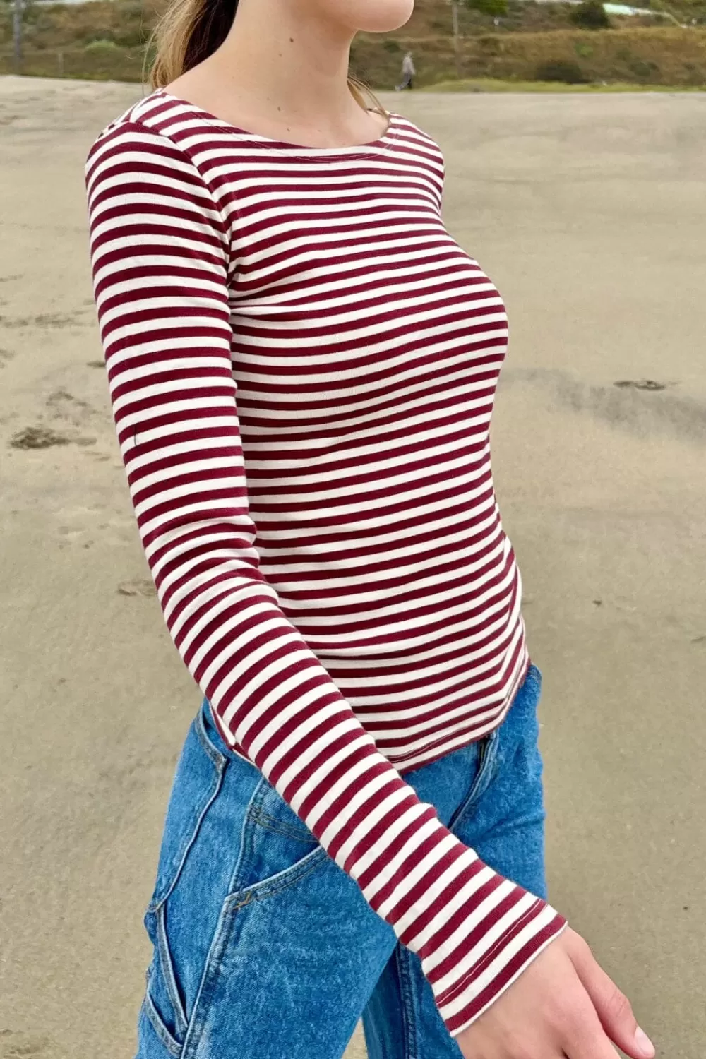 Brandy Melville Catalina Stripe Top