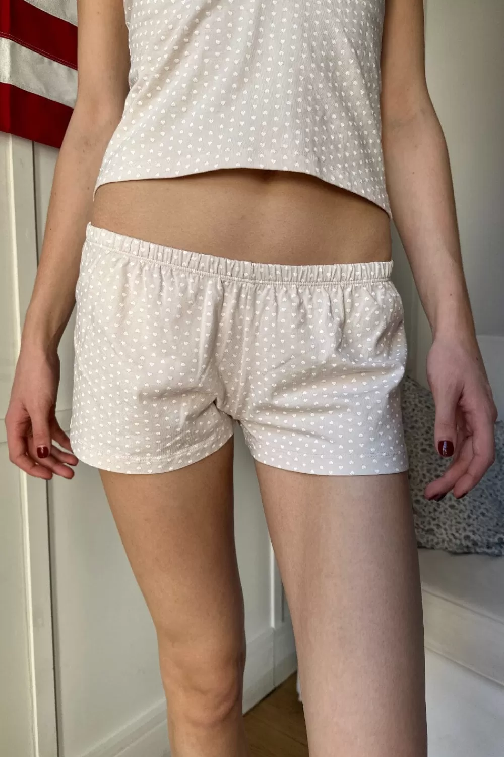 Brandy Melville Emery Heart Shorts