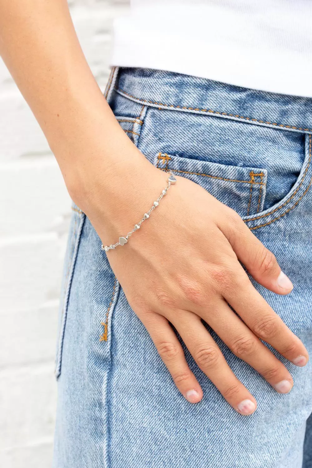 Brandy Melville Heart Charm Bracelet