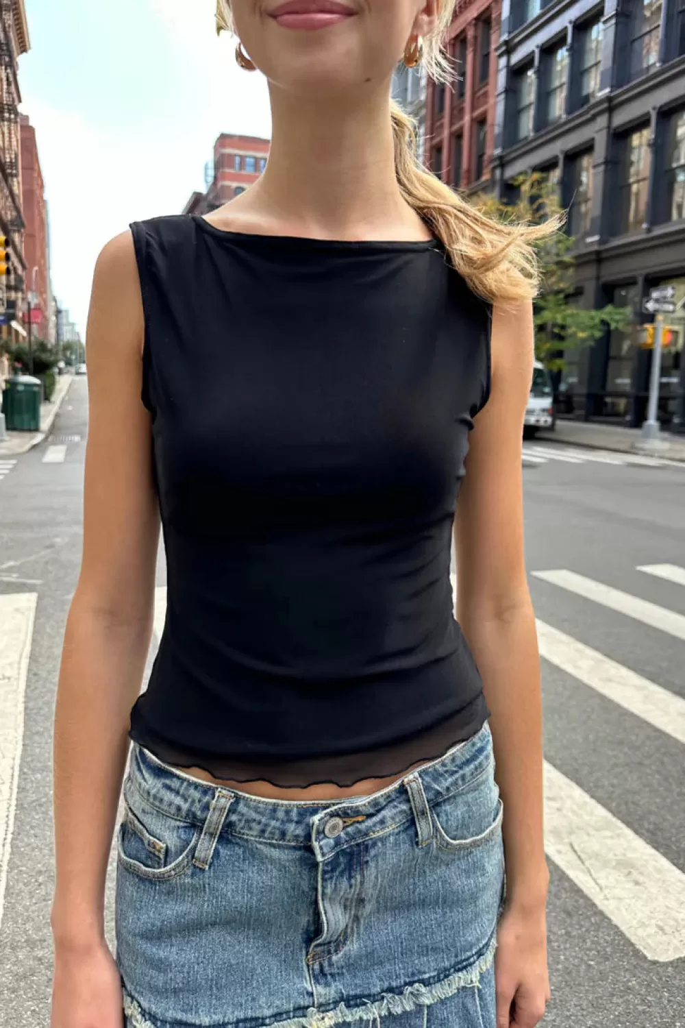 Brandy Melville Kathleen Mesh Top