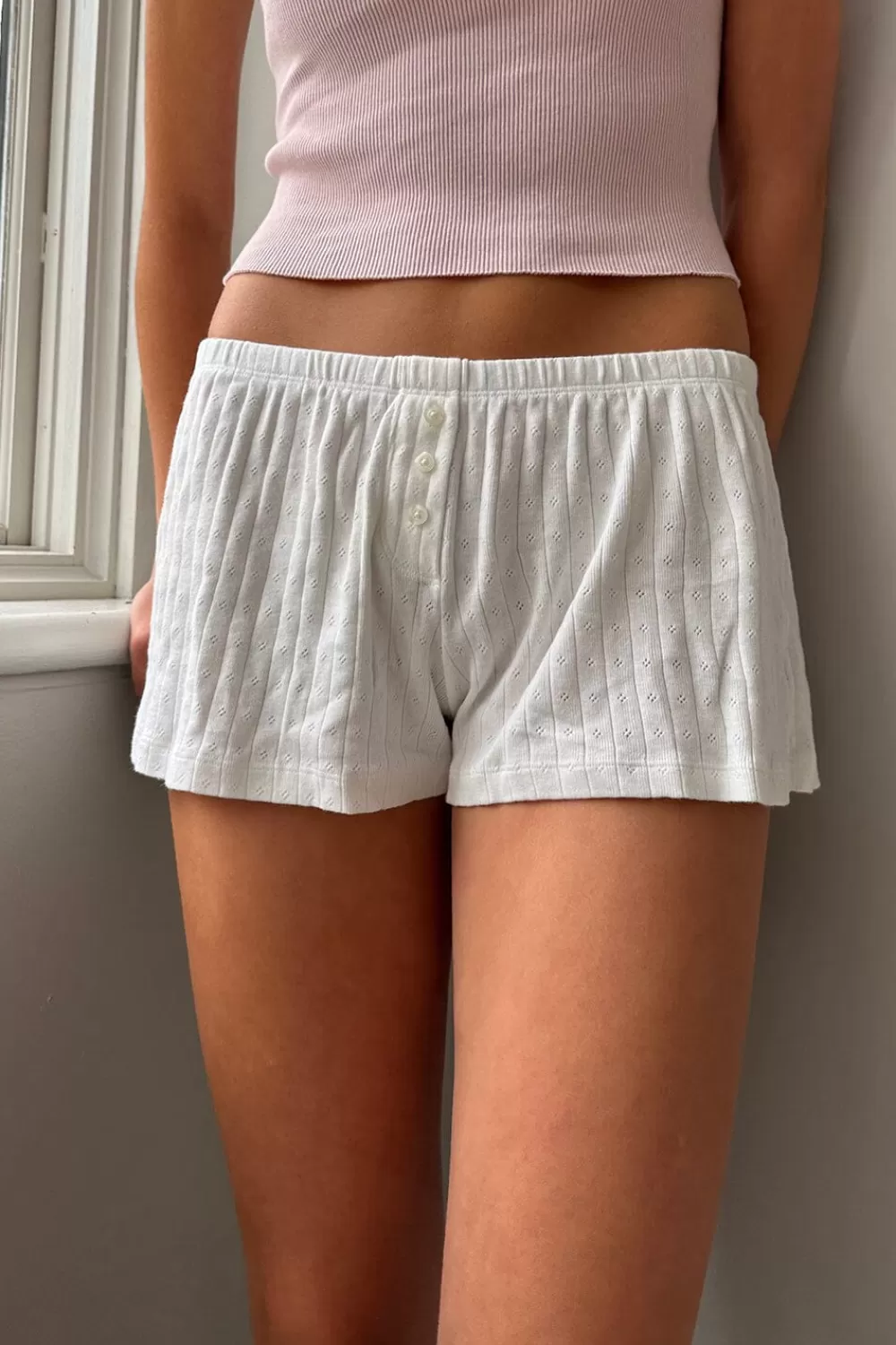 Brandy Melville Keira Eyelet Sweatshorts