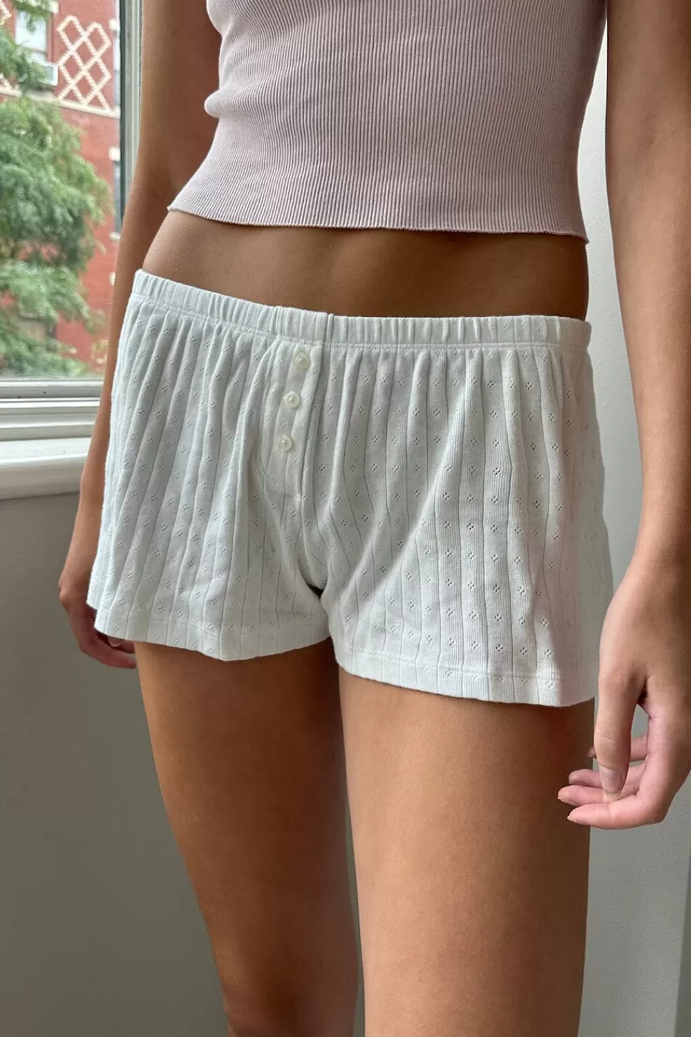 Brandy Melville Keira Eyelet Sweatshorts