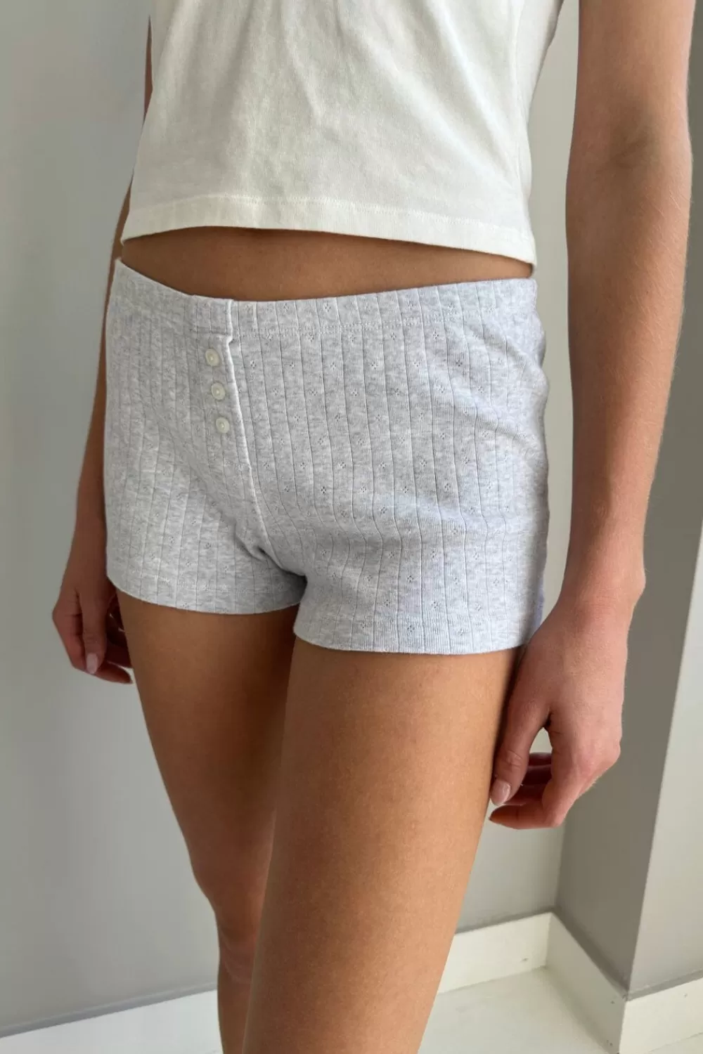 Brandy Melville Keira Eyelet Sweatshorts