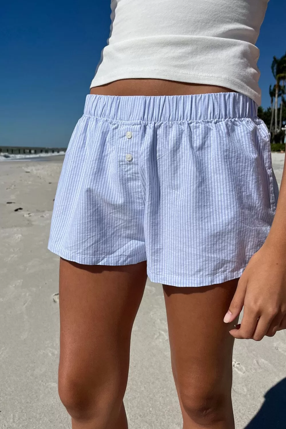 Brandy Melville Keira Striped Boxer Shorts