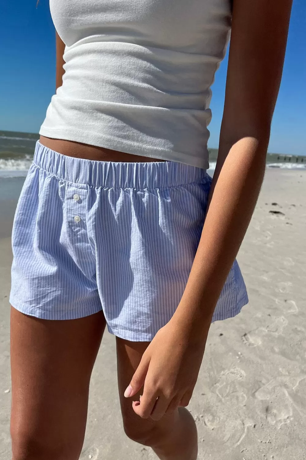 Brandy Melville Keira Striped Boxer Shorts