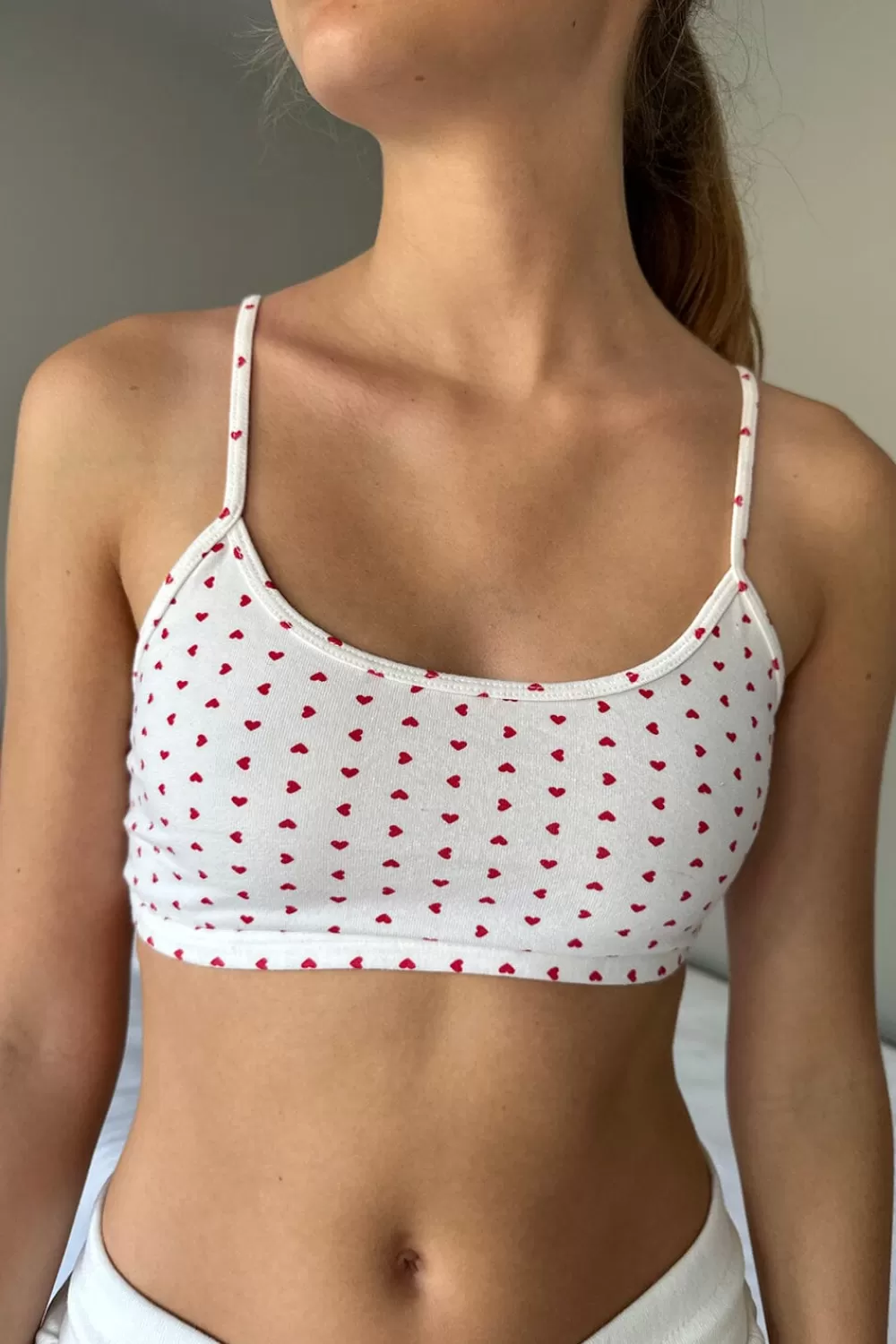 Brandy Melville Laney Hearts Bra Top