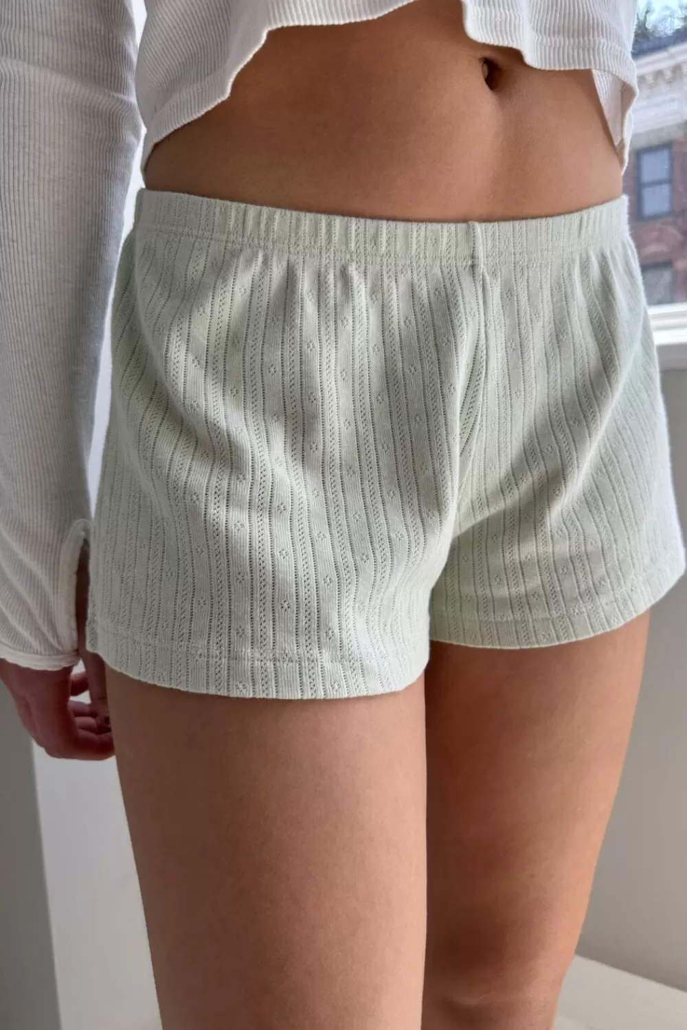 Brandy Melville Mila Eyelet Shorts