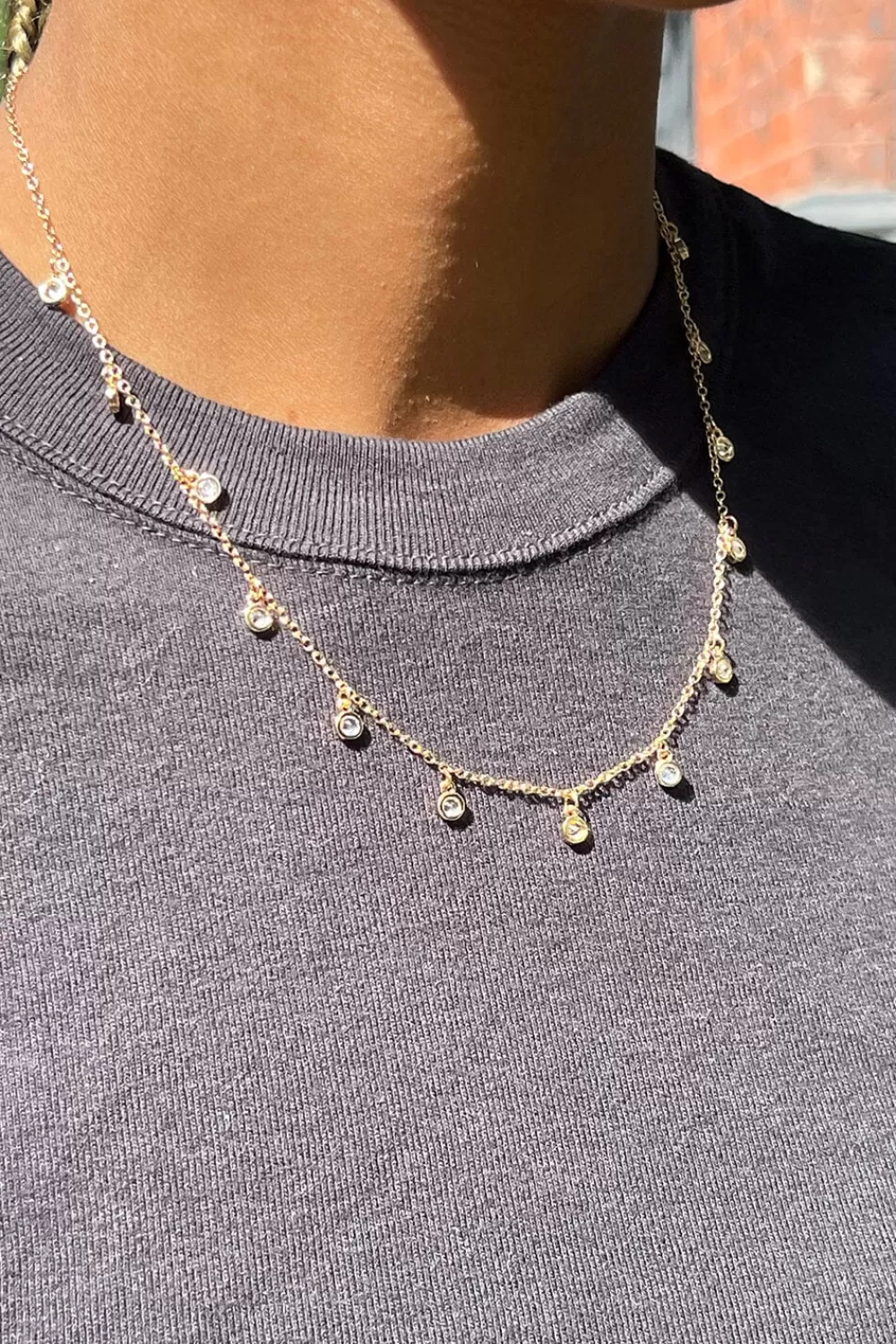 Brandy Melville Rhinestone Necklace