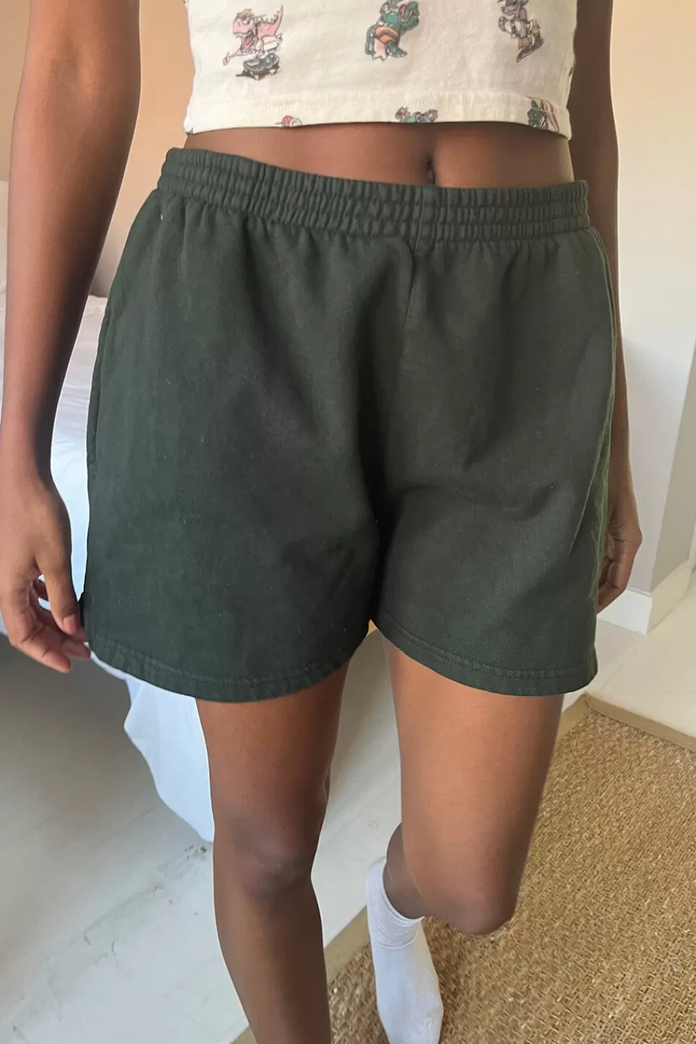 Brandy Melville Rosa Fleece Sweatshorts