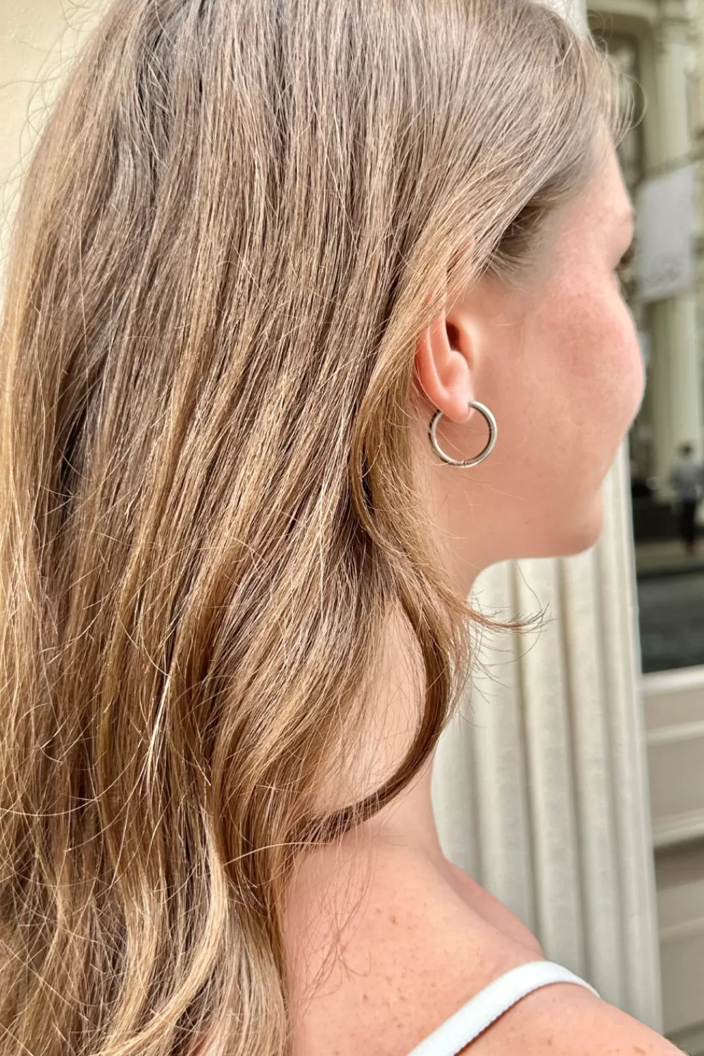 Brandy Melville Stainless Steel Hoop Earrings