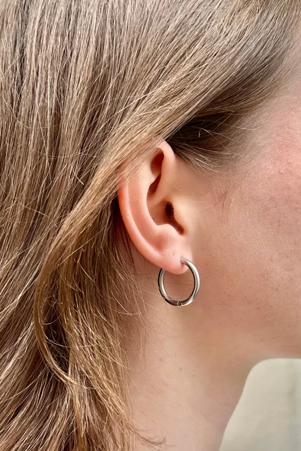 Brandy Melville Stainless Steel Hoop Earrings