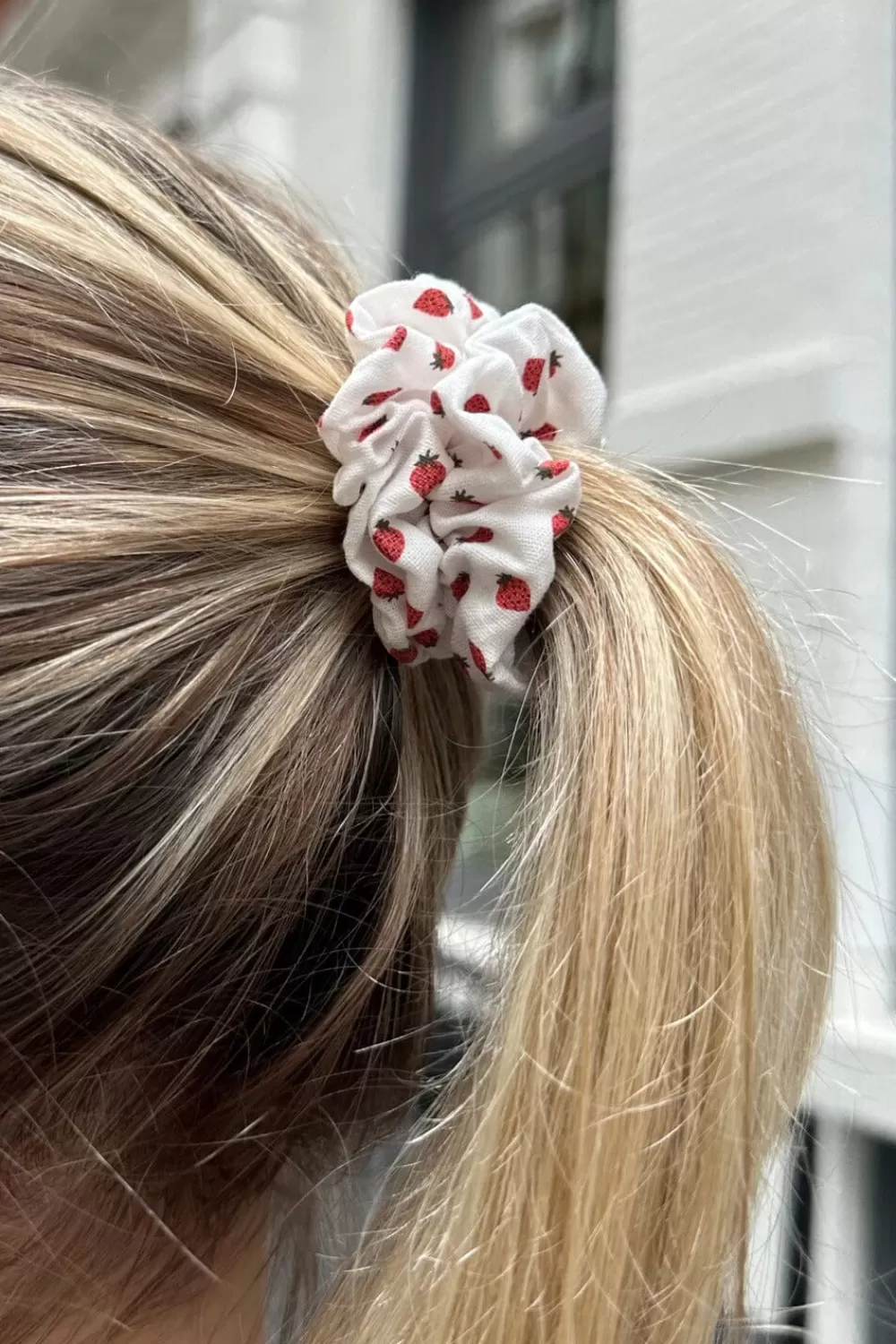 Brandy Melville Strawberry Scrunchie